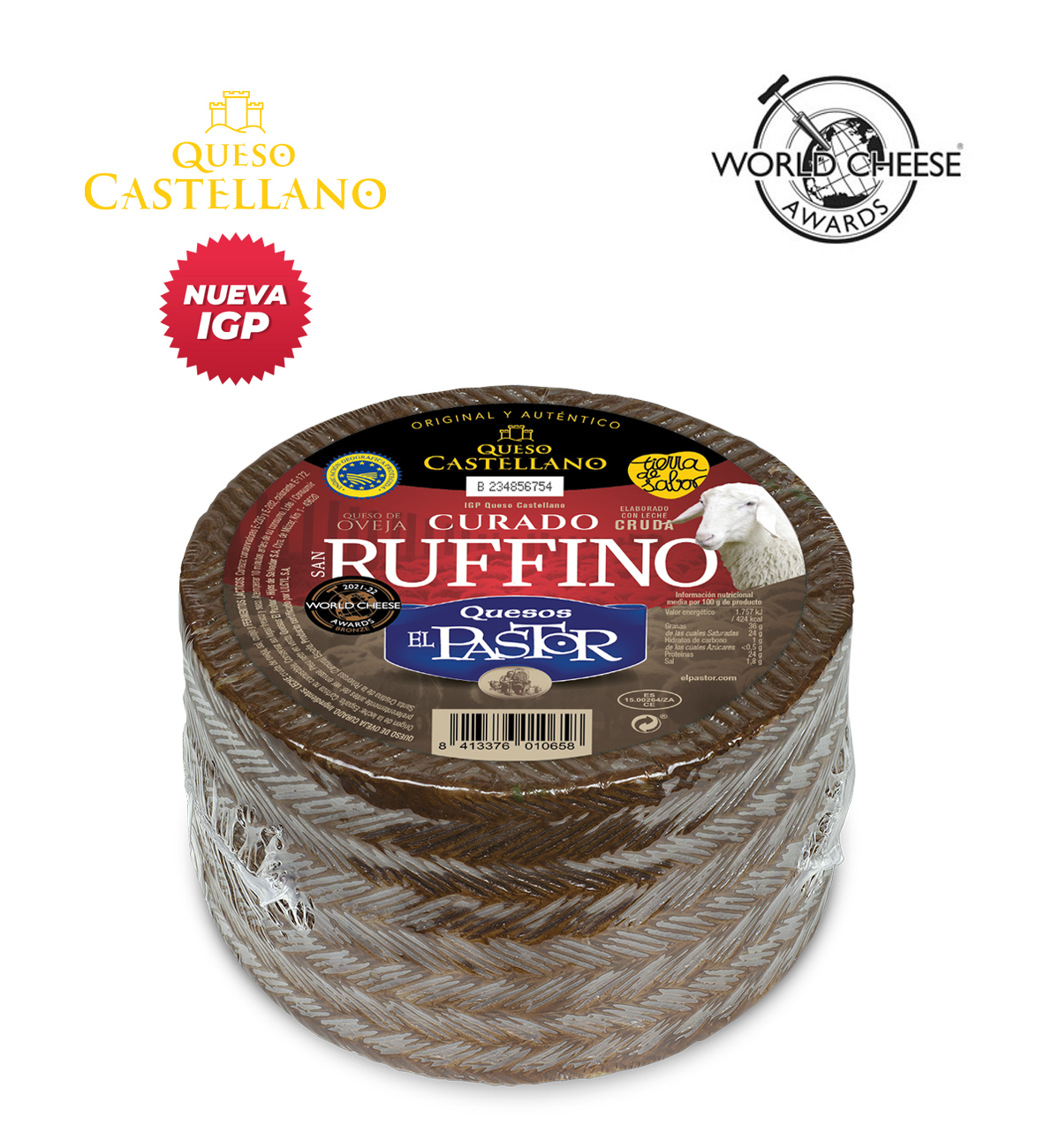 QUESO OVEJA CURADO IGP QUESO CASTELLANO SAN RUFFINO PIEZA MINI 1 KG ...